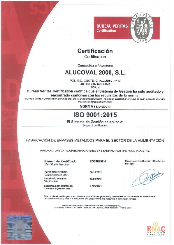 Certificado UNE EN ISO 9001 2008 para Lana - Ursa